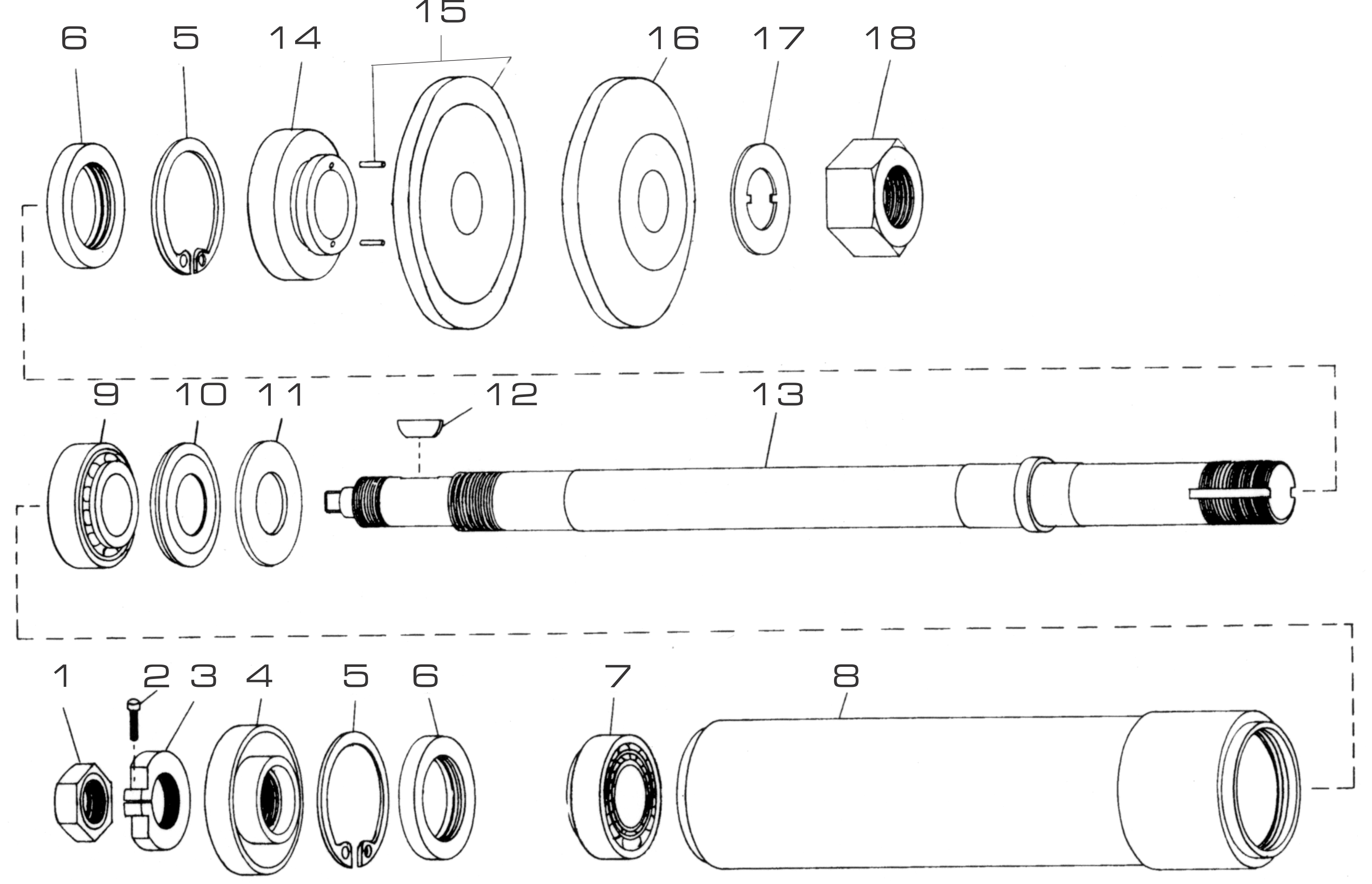 Tool Post Grinder 12" External Spindle Replacement Parts | Dumore Series 12 & 25 Tool Post Grinders Tool Post Grinder 12" External Spindle Replacement Parts | Dumore Series 12 & 25 Tool Post Grinders