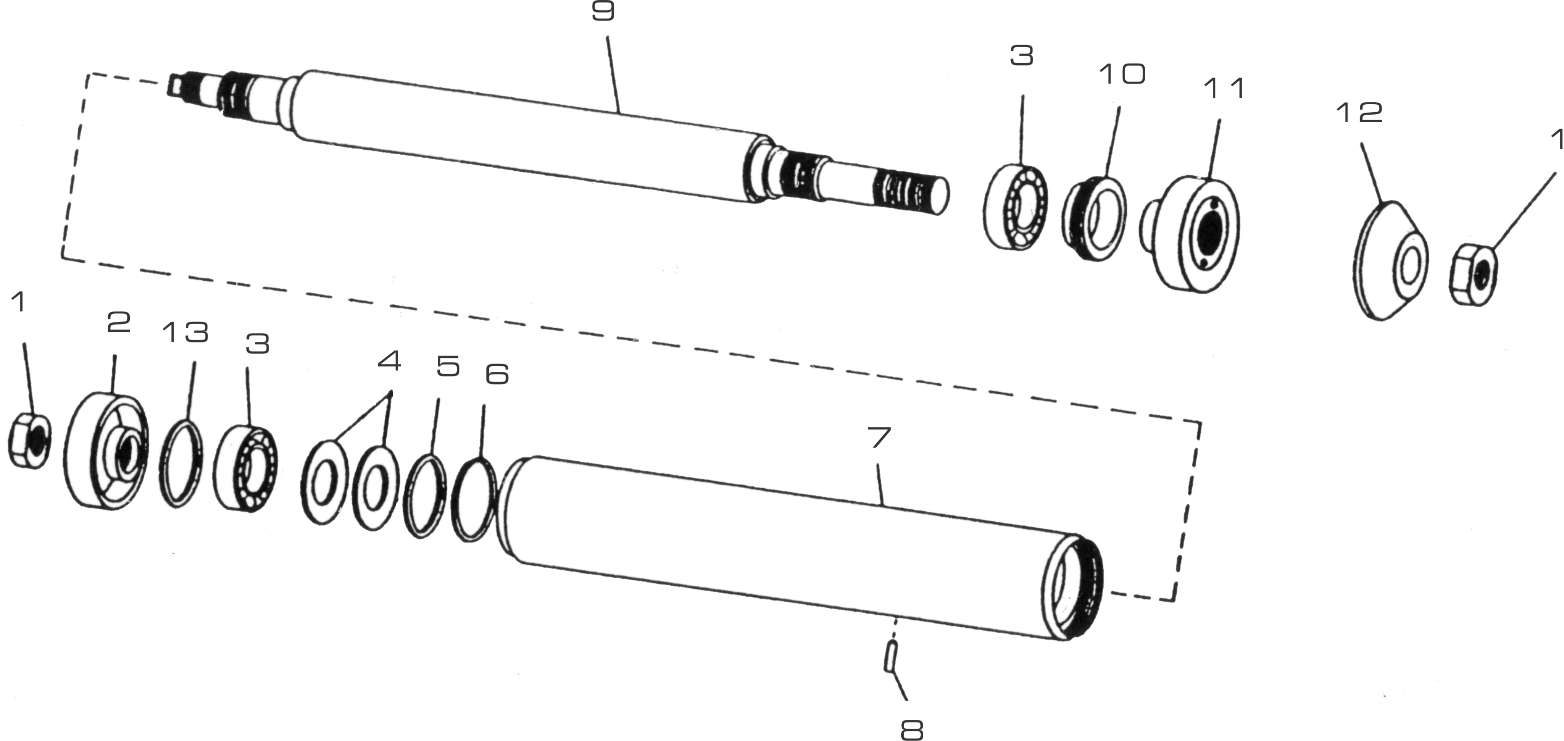Tool Post Grinder External Spindle Replacement Parts | Dumore Series 57 Tool Post Grinders