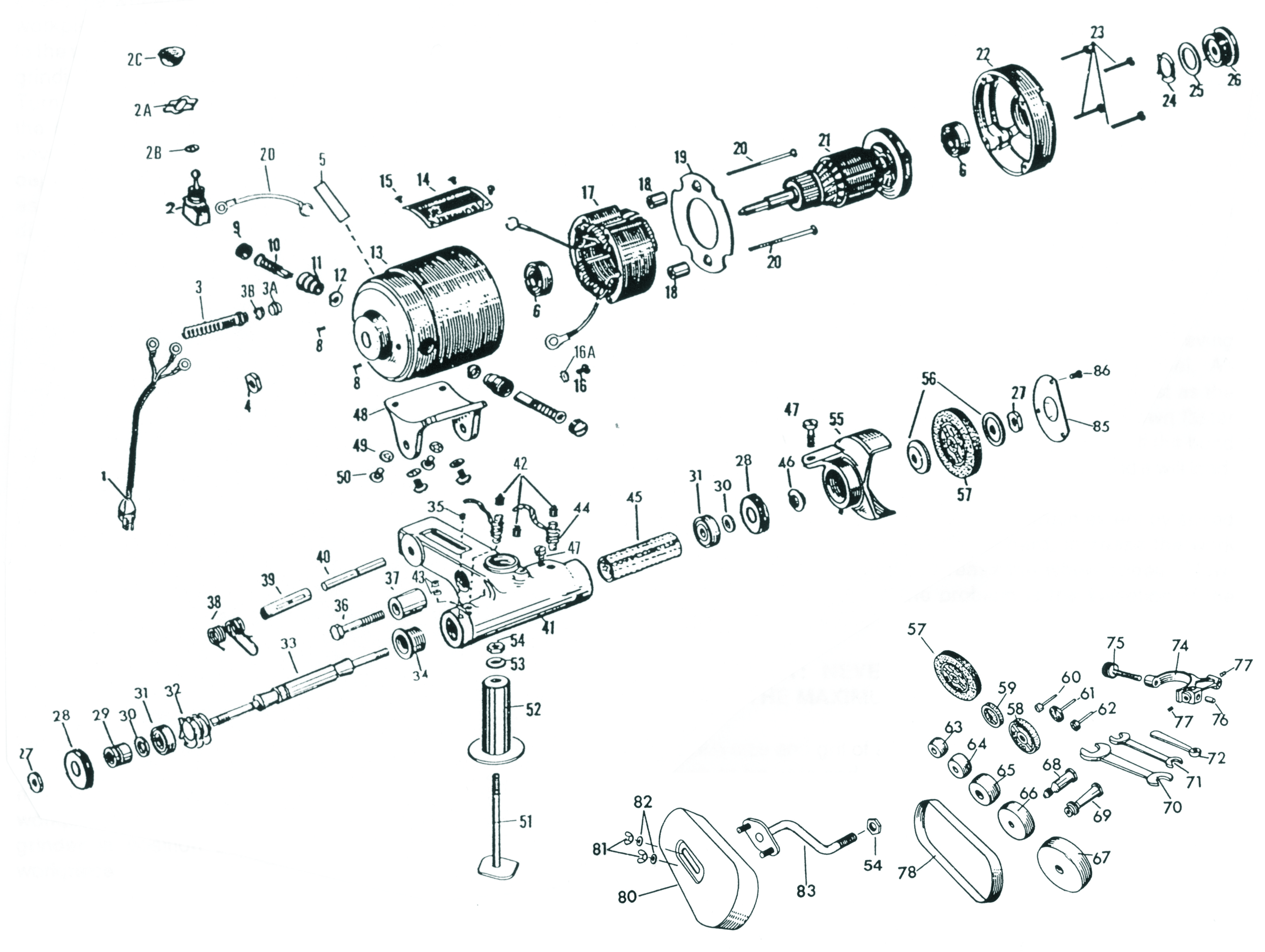 Tool Post Grinder Replacement Parts | Dumore Series 44 Tool Post Grinders