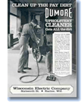 Historical Wisconsin Electric Company Dumore Brand Upholstery Cleaner Catalog