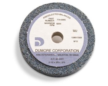 Grinding Wheel for Dumore Series 57 Tool Post Grinders | 2 1/2" Diameter, 3/8" Thick, 3/8" Hole, Code 1 | Dumore 774-0065