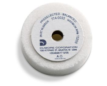 Grinding Wheel for Dumore Series 57 Tool Post Grinders | 1 1/2" Diameter, 1/2" Thick, 1/4" Hole, Recessed, Code 3 | Dumore 774-0033