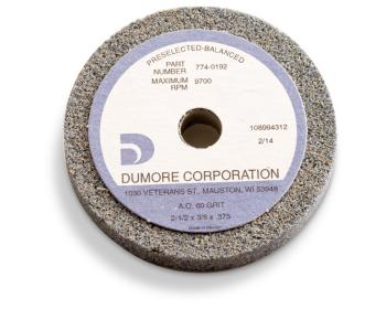 Grinding Wheel for Dumore Series 57 Tool Post Grinders | 2 1/2" Diameter, 3/8" Thick, 3/8" Hole, Code 3 | Dumore 774-0192