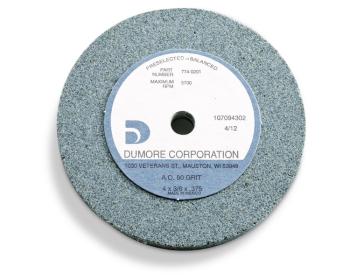 Grinding Wheel for Dumore Series 57 Tool Post Grinders | 4" Diameter, 3/8" Thick, 3/8" Hole, Code 4 | Dumore 774-0201