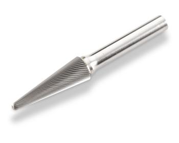 Dumore Rotary File (Carbide Bur) R877-0054 for Dumore Grinders | 1/4" Shank, Radius End 7° Tapered Cone, 3/8" Cutting Diameter, 1" Cutting Length