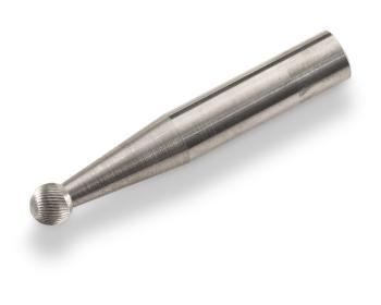 Dumore Rotary File (Carbide Bur) R877-0051 for Dumore Grinders | 1/4" Shank, Ball, 3/16" Cutting Diameter