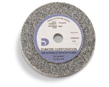 Grinding Wheel for Dumore Series 57 Tool Post Grinders | 3" Diameter, 1/2" Thick, 3/8" Hole, Code 1 | Dumore 774-0078